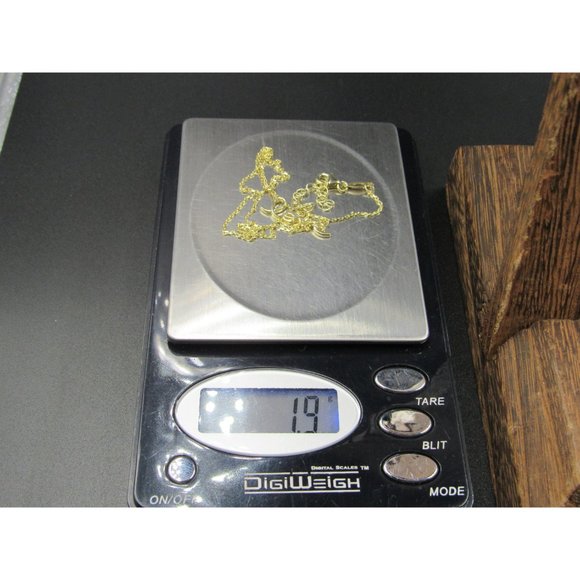 16 Inch Gold Over Sterling Silver Love Word Necklace - Picture 5 of 5